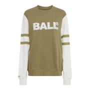 Groene Olijf Sweatshirt Lange Mouw Ball , Green , Dames