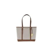 Vanille Logo Print Tote Tas Michael Kors , Multicolor , Dames