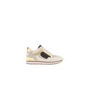 Bruin en Goud Wilma Sneakers Michael Kors , Beige , Dames