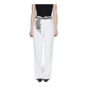 Wide Trousers Only , White , Dames