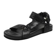 Flat Sandals Copenhagen Shoes , Black , Dames