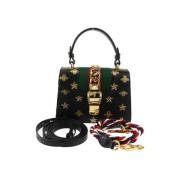 Pre-owned Leather handbags Gucci Vintage , Multicolor , Dames