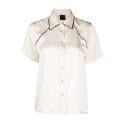 Enigma Wit Overhemd met Rodeo Borduursel Pinko , White , Dames