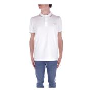 Logo Front T-shirts en Polo's Crème Fred Perry , Beige , Heren