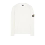 Klassieke Gebreide Trui Stone Island , White , Heren