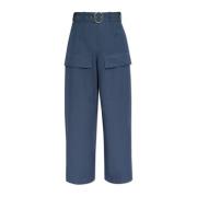 Loszittende broek Jil Sander , Blue , Dames