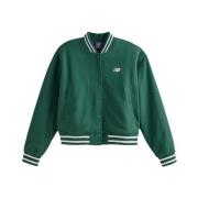 Bomber Jackets New Balance , Green , Dames