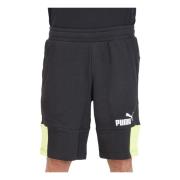 Casual Shorts Puma , Black , Heren