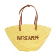Tote Bags Patrizia Pepe , Yellow , Dames