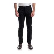 Slim-fit Trousers PT Torino , Black , Heren