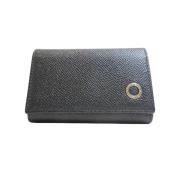 Pre-owned Leather key-holders Bvlgari Vintage , Black , Dames
