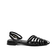 Flat Sandals Ovyé , Black , Dames