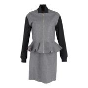 Pre-owned Wool outerwear Alexander McQueen Pre-owned , Gray , Dames