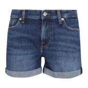 Shorts 7 For All Mankind , Blue , Dames