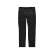 Slim Fit Chino Broek Hudson Zwart Polo Ralph Lauren , Black , Heren