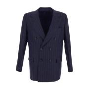 Double Breasted Suits Kiton , Blue , Heren