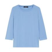 Vlinder Motief T-Shirt Max Mara Weekend , Blue , Dames