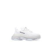 Triple S Clear Sole Sportschoenen Balenciaga , White , Dames