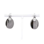 Pre-owned Silver earrings Chanel Vintage , Gray , Dames