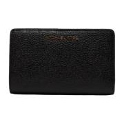 Leren portemonnee Michael Kors , Black , Dames