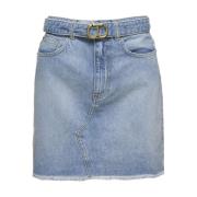 Denim Skirts Twinset , Blue , Dames