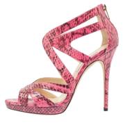 Pre-owned Fabric sandals Jimmy Choo Pre-owned , Pink , Dames