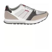 Grijze Polyester Sneaker met Contrasterende Details Carrera , Gray , H...