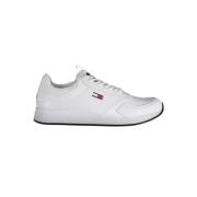 Witte Polyester Sneaker Tommy Hilfiger , White , Heren