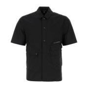 Short Sleeve Shirts C.p. Company , Black , Heren