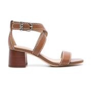 Flat Sandals Michael Kors , Brown , Dames