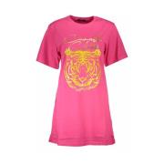 Roze Katoenen Tops & T-Shirt, Korte Mouwen, Regular Fit Cavalli Class ...