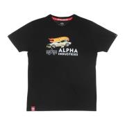 Rodger Dodger Tee T-Shirt Alpha Industries , Black , Heren