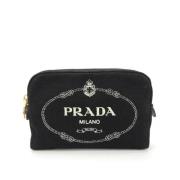 Pre-owned Canvas prada-bags Prada Vintage , Black , Dames