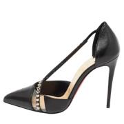 Pre-owned Leather heels Christian Louboutin Pre-owned , Black , Dames