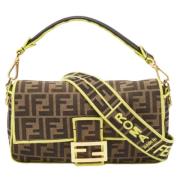 Pre-owned Canvas fendi-bags Fendi Vintage , Brown , Dames