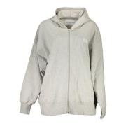 Grijze Katoenen Hoodie Calvin Klein , Gray , Heren