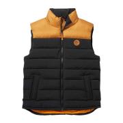 Heren Gewatteerd Vest Timberland , Black , Heren