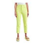 Cropped Jeans Patrizia Pepe , Green , Dames