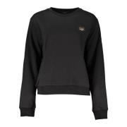 Dames Sweatshirt met Print Cavalli Class , Black , Dames