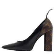 Pre-owned Coated canvas heels Louis Vuitton Vintage , Black , Dames