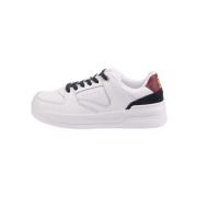 Leren Mand Sneaker Tommy Hilfiger , White , Dames