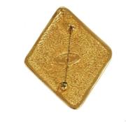 Pre-owned Metal brooches Chanel Vintage , Yellow , Dames