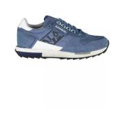 Blauwe Polyester Sneaker met Contrasterende Details Napapijri , Blue ,...