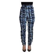 Patchwork Denim Jeans Dolce & Gabbana , Multicolor , Dames