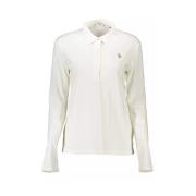 Wit Poloshirt met Lange Mouwen en Borduursel U.s. Polo Assn. , White ,...