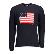 Round-neck Knitwear U.s. Polo Assn. , Blue , Heren