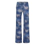 Wide Trousers Jane Lushka , Blue , Dames