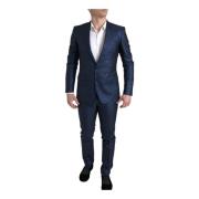 Metallic Blue Slim Fit 2-Delig Pak Dolce & Gabbana , Blue , Heren