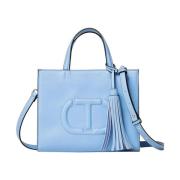 Tote Bags Twinset , Blue , Dames