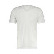 Klassiek V-Hals T-Shirt Stefan Brandt , White , Heren